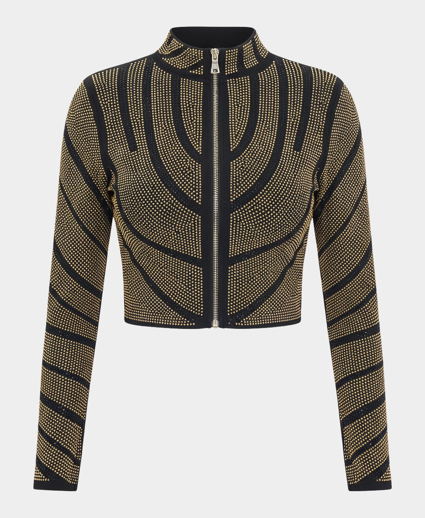 Crystal Covered Crop Jacket view 2