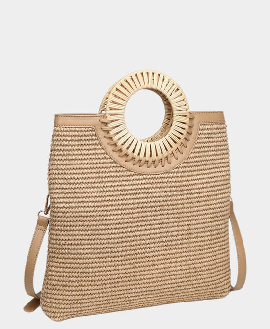 Straw Convertible Bag view 1