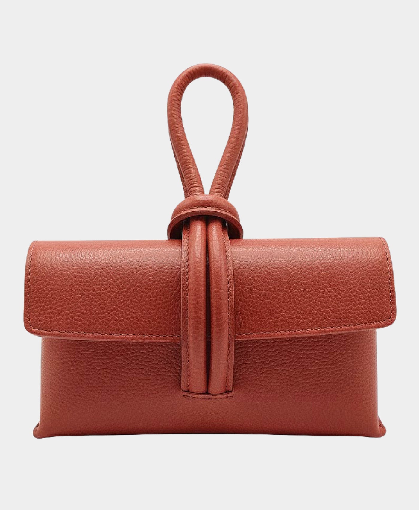 Leather Loop Handle Handbag view 3