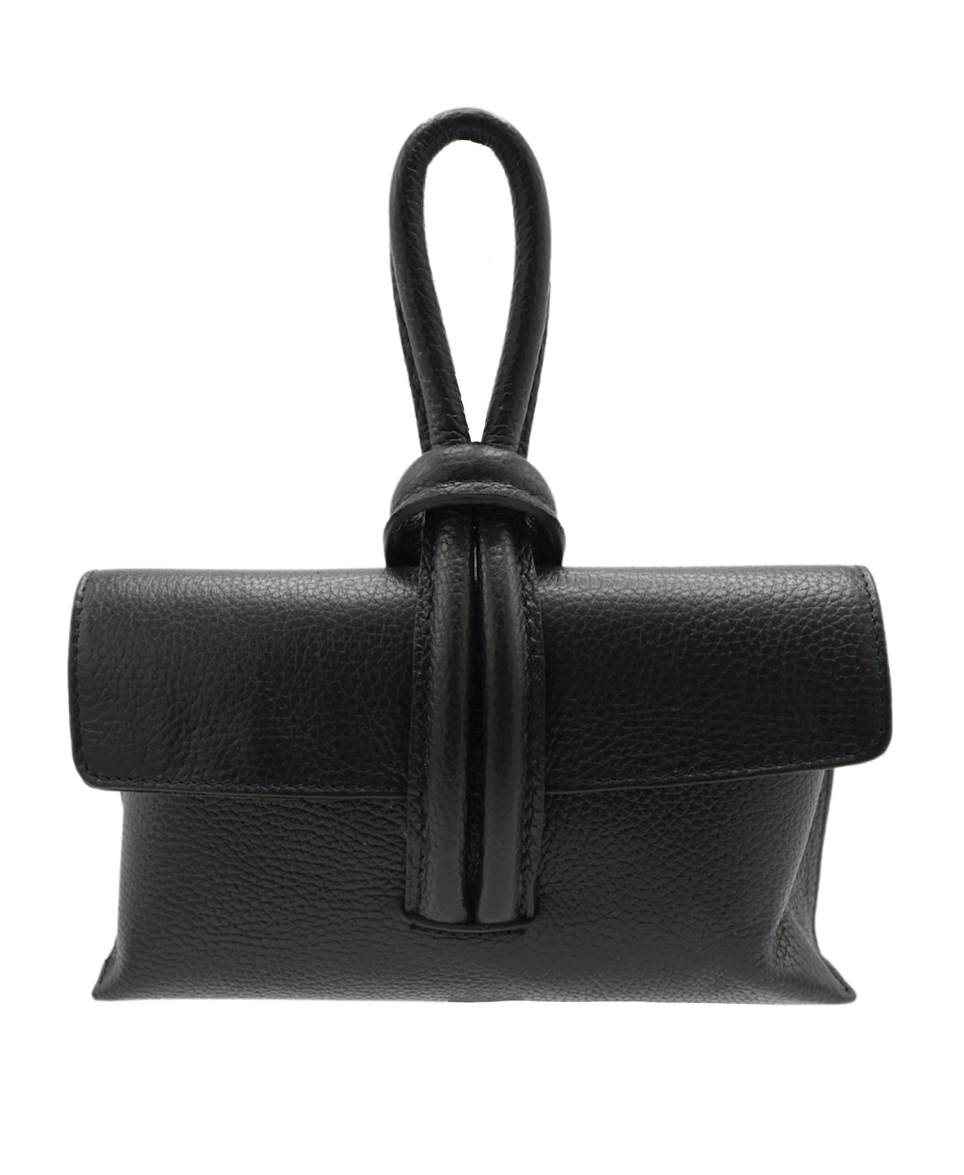 Leather Loop Handle Handbag view 1