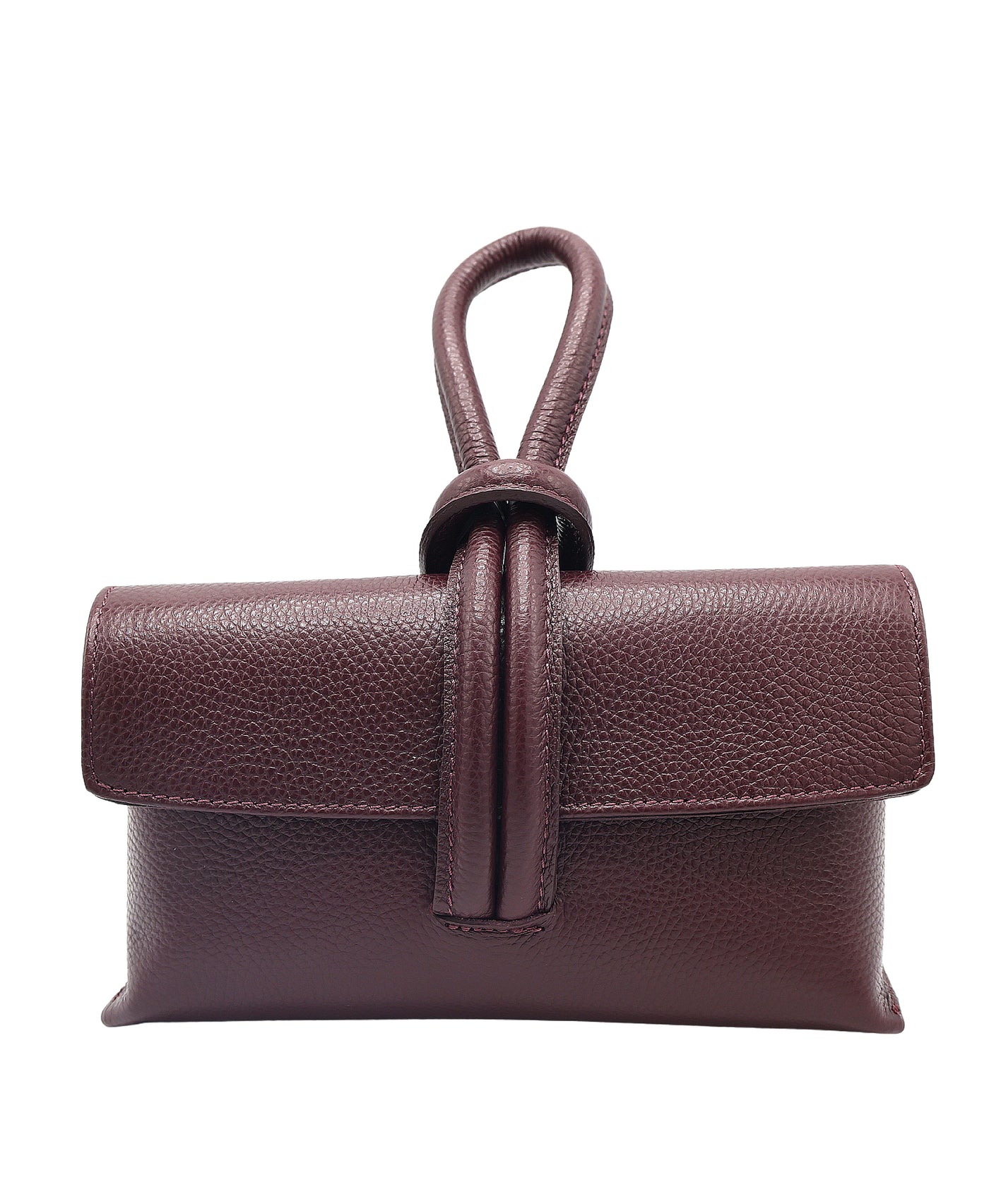 Leather Loop Handle Handbag view 1