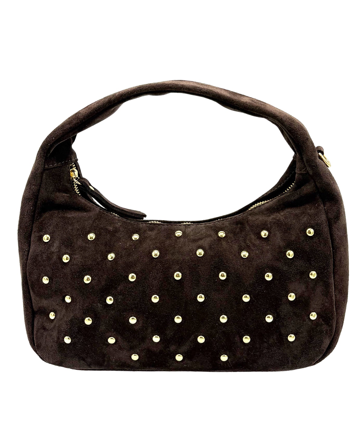 Suede Handbag w/ Studs view 1
