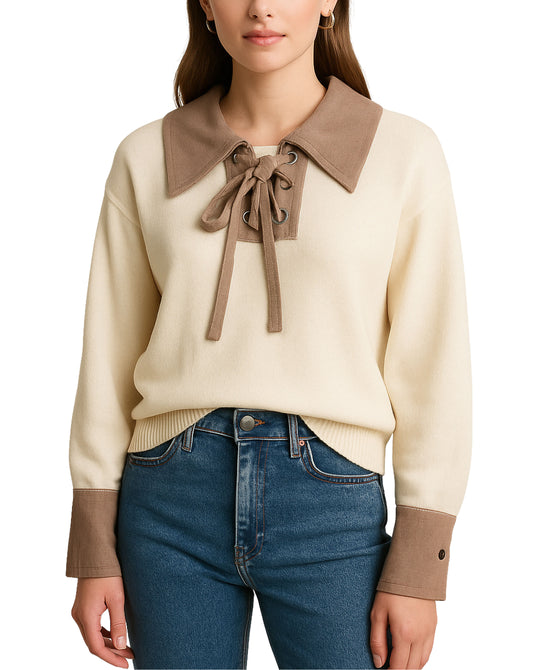 Sweater w/ Contrast Trim view 