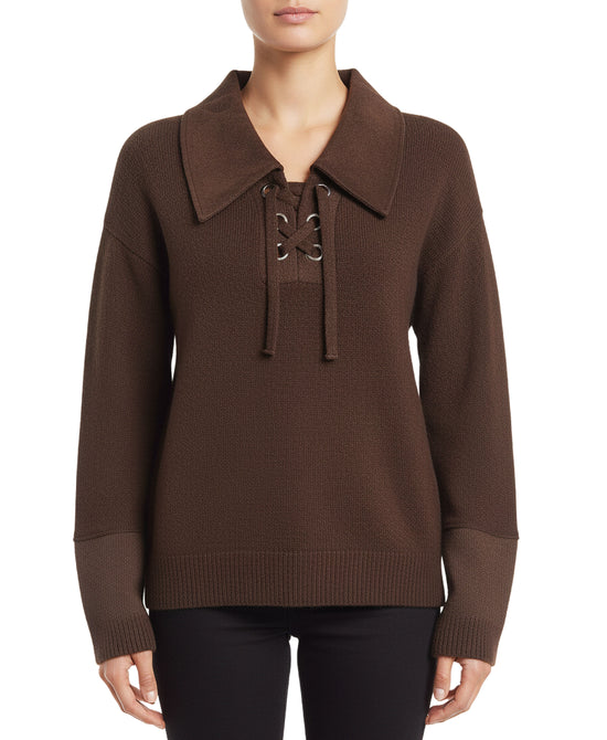 Sweater w/ Lace-Up view 