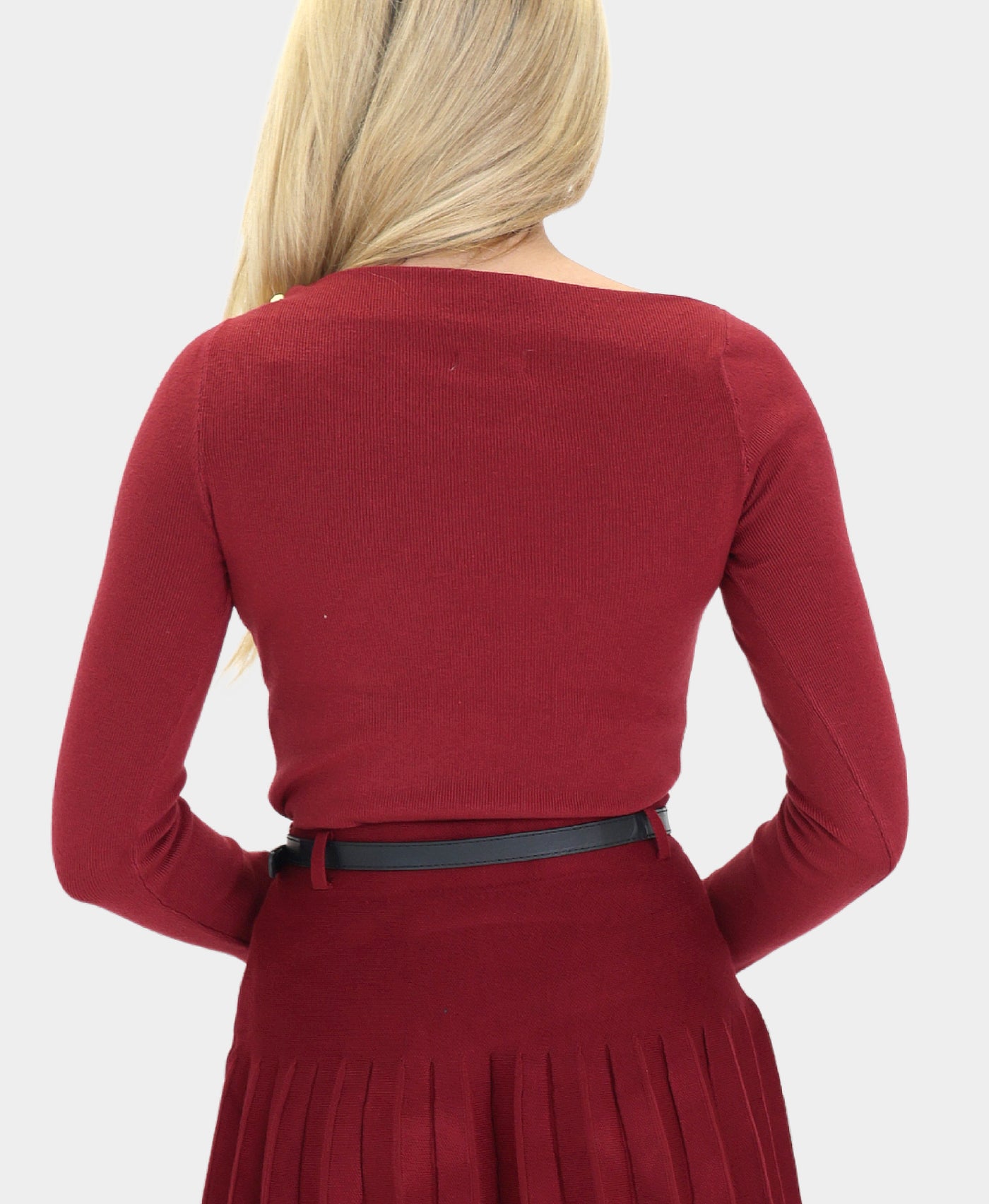 Ruched Sweater w/ Gold Hardware view 2