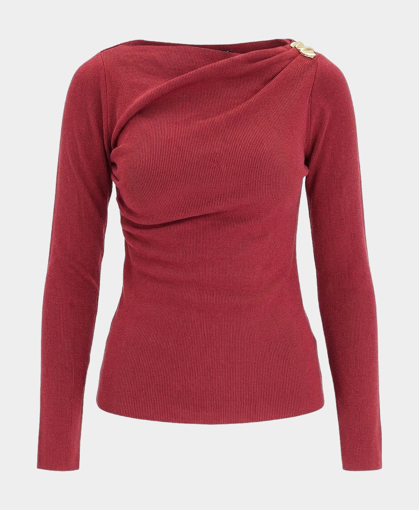 Ruched Sweater w/ Gold Hardware view 3