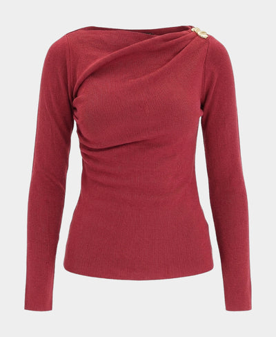 Ruched Sweater w/ Gold Hardware image 3