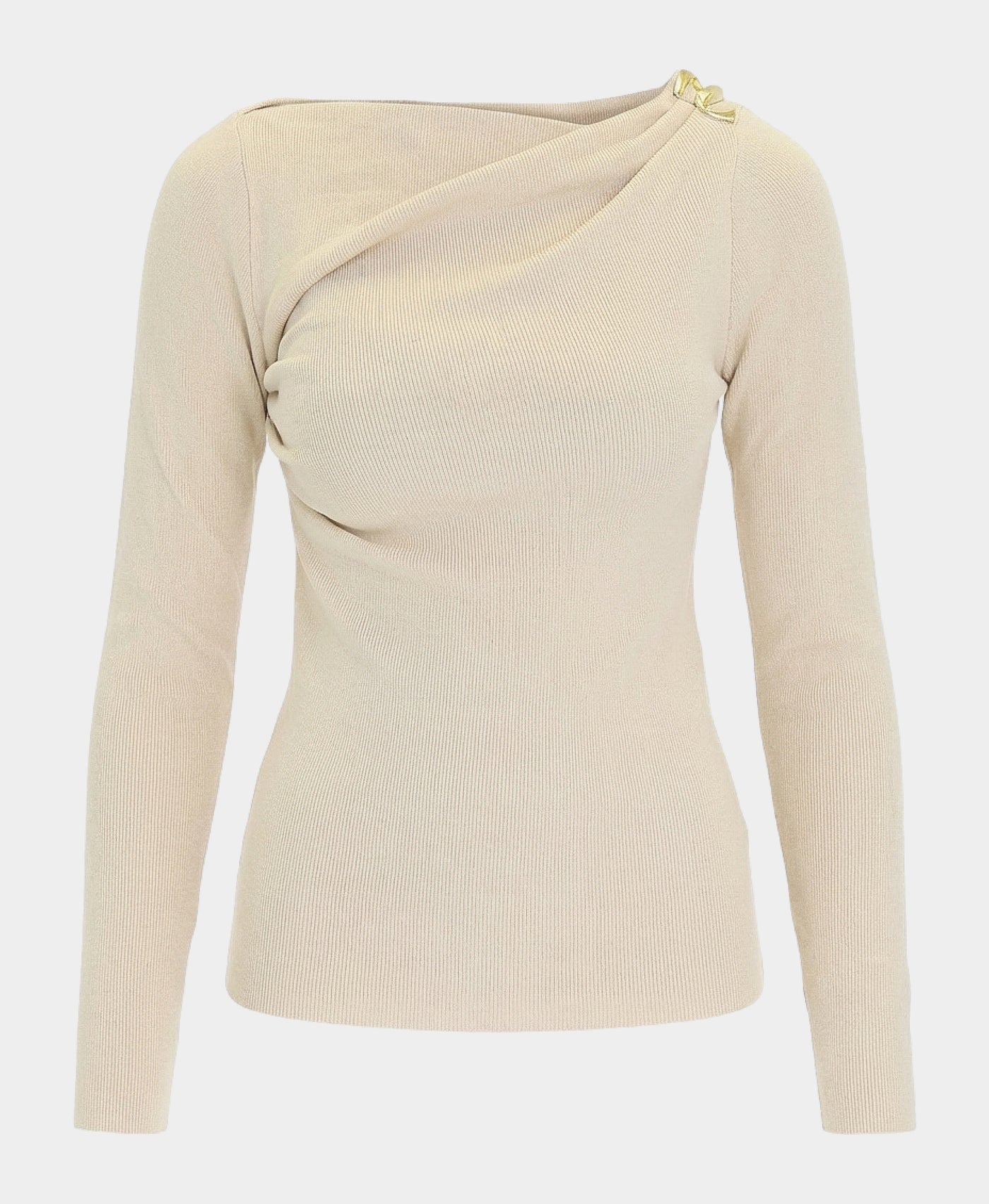 Ruched Sweater w/ Gold Hardware view 2