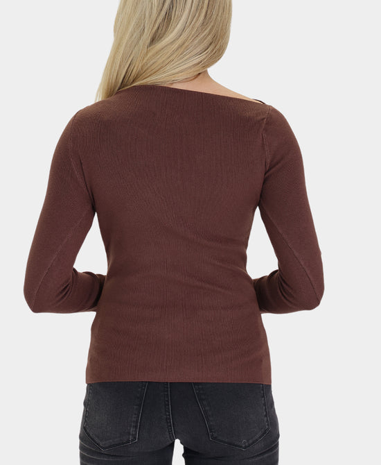 Ruched Sweater w/ Gold Hardware view 