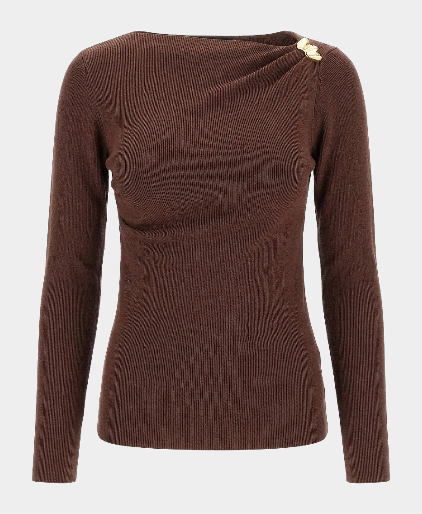 Ruched Sweater w/ Gold Hardware view 3