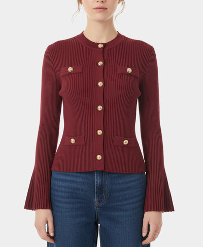 Ribbed Cardigan Sweater image 1