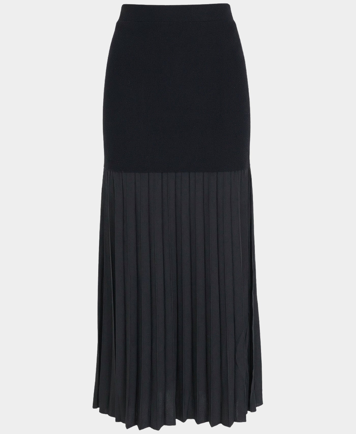 Knit w/ Pleated Chiffon Trim Skirt view 3