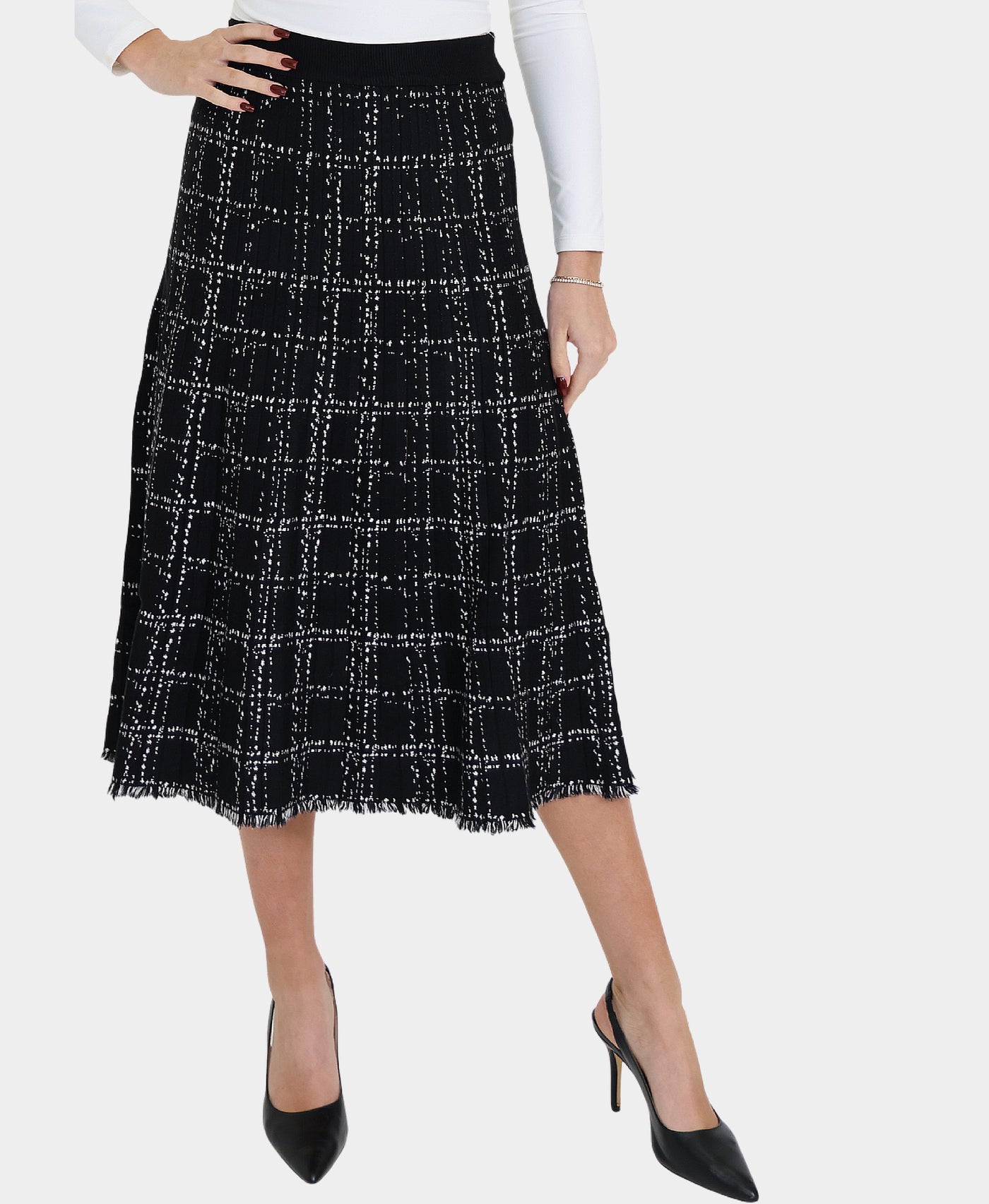 Knit Pleated Skirt view 1