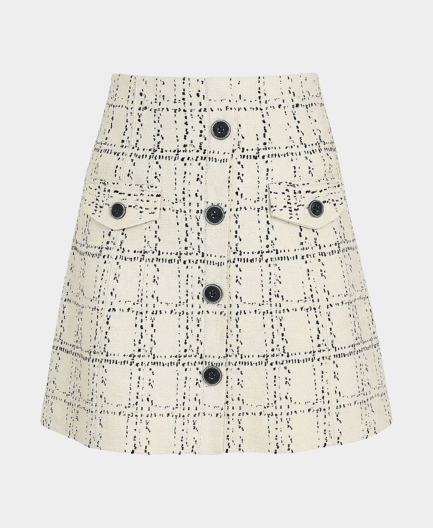 Knit Skirt w/ Button Detail view 3