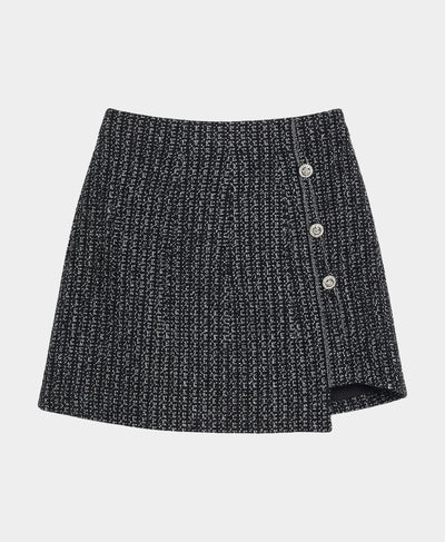 Knit Skirt w/ Button Detail image 3