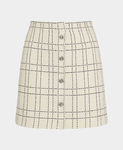 Knit Skirt w/ Button Detail image 3