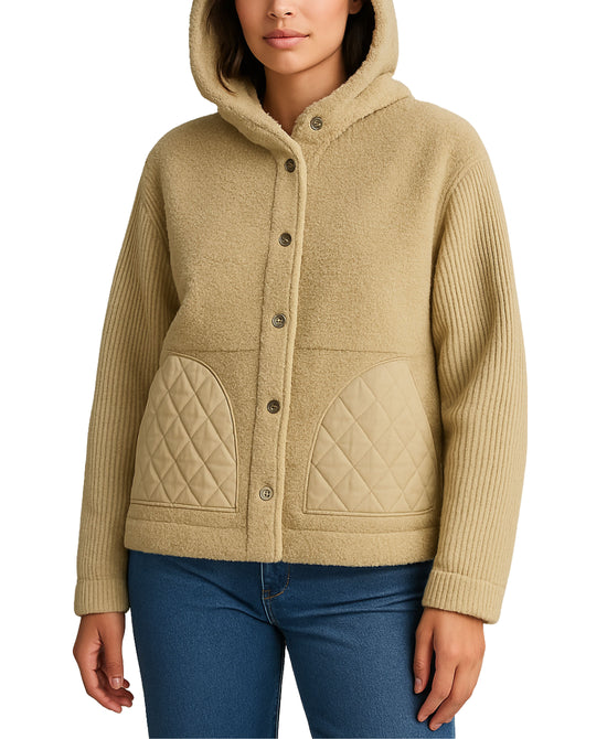 Sherpa Combo Hooded Jacket view 