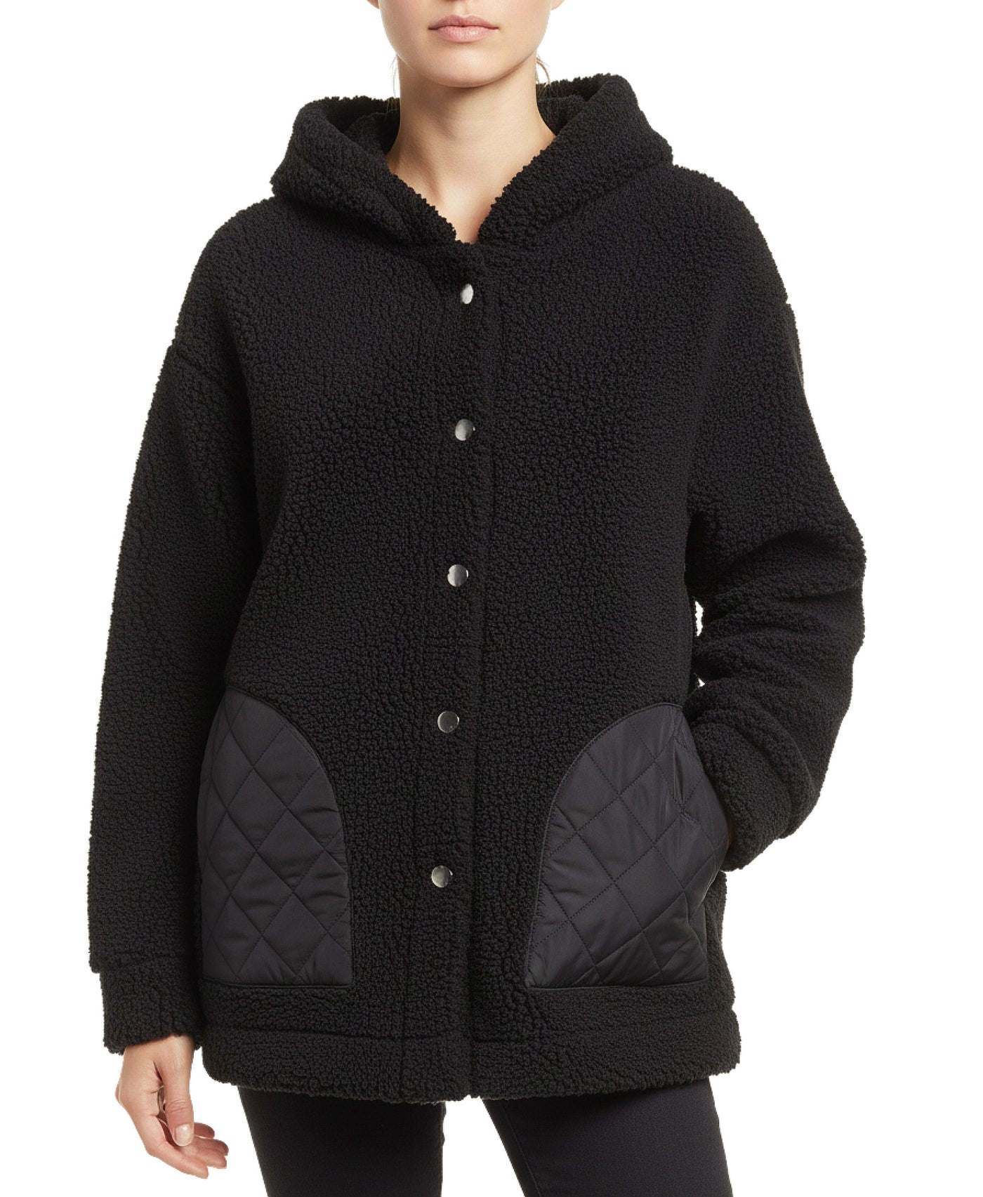 Sherpa Combo Hooded Jacket view 1