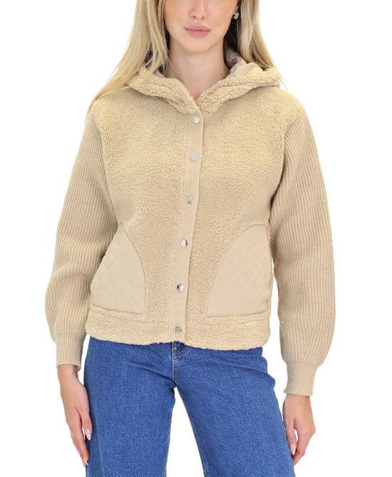 Sherpa Combo Hooded Jacket view 