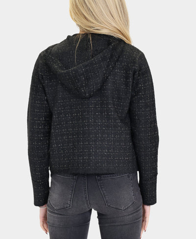 Zip Up Sweater w/ Hood image 2