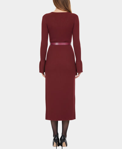 Sweater Dress w/ Bell Sleeves image 2