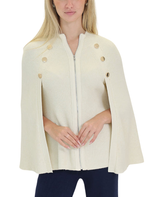 Knit Ribbed Capelet view 