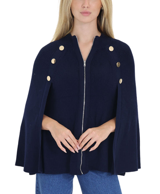 Knit Ribbed Capelet view 