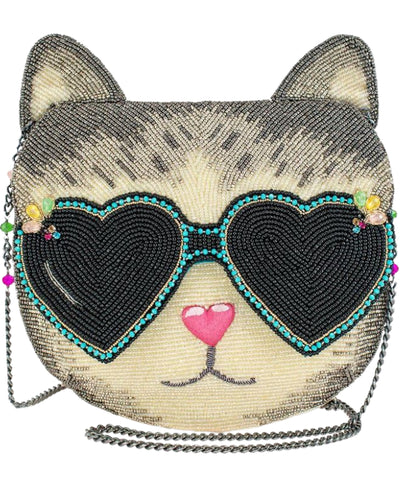 Cat w/ Sunglasses Crossbody Bag image 1