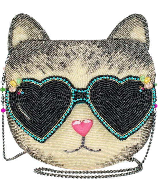 Cat w/ Sunglasses Crossbody Bag view 1