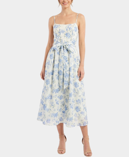 Floral Print Chiffon Maxi Dress view 1