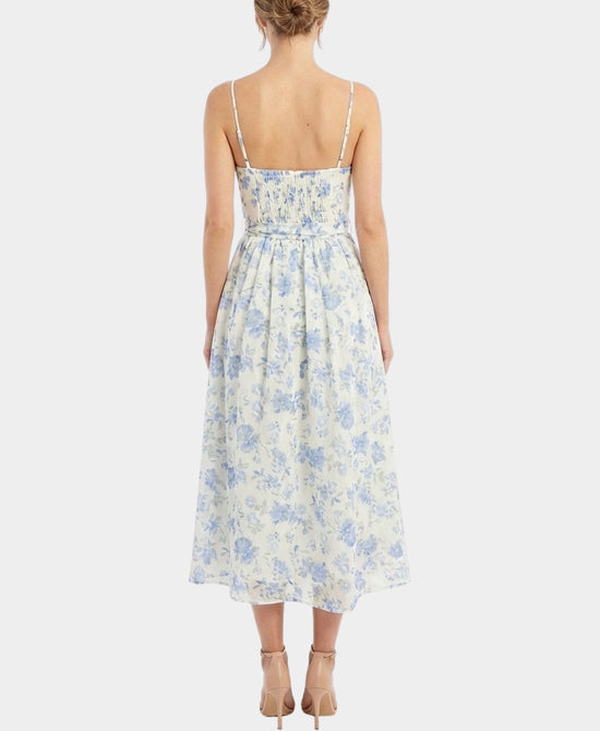 Floral Print Chiffon Maxi Dress view 2