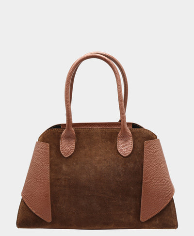 Suede Satchel Bag image 3