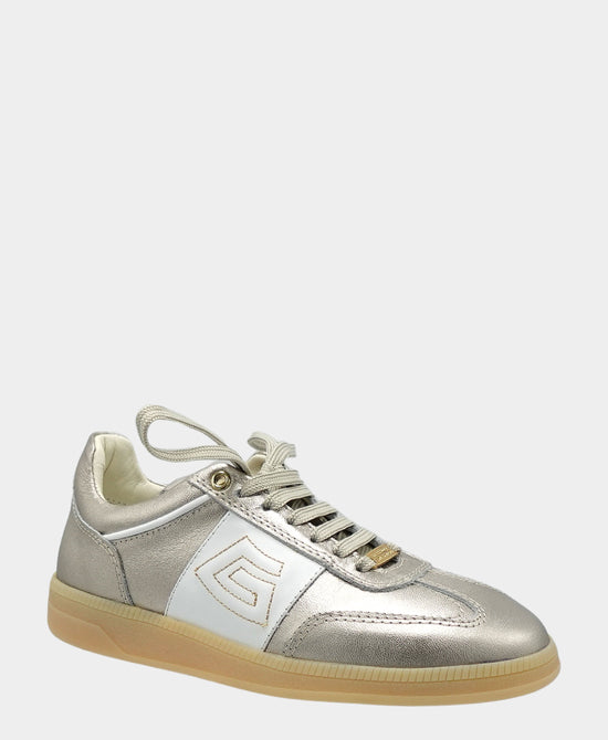 Leather Metallic Logo Sneaker view 1