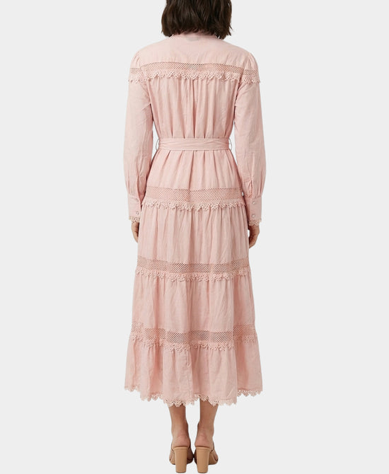 Maxi Dress w/ Crochet Lace Trim view 2