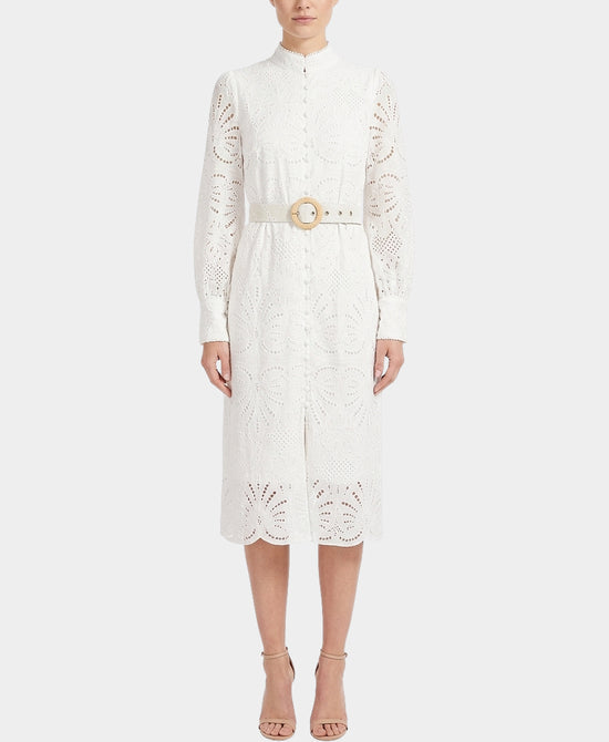 Crochet Lace Midi Dress view 1