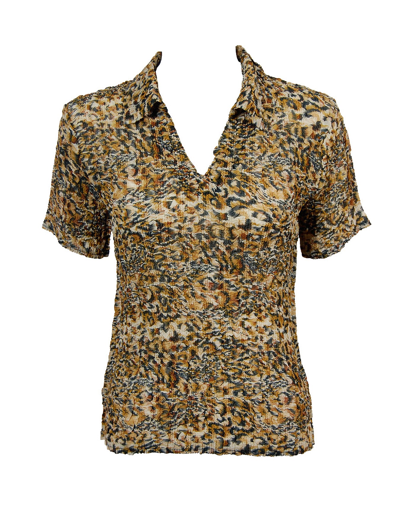 Animal Print Crinkle Top image 1