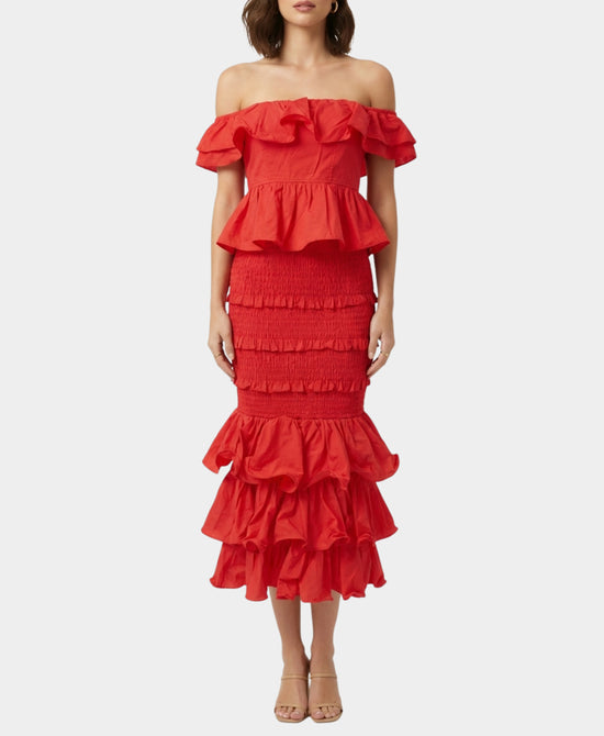 Smocked Ruffle Top & Skirt - 2 Pc Set view 1