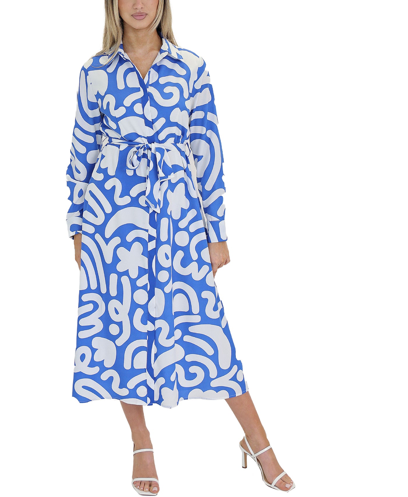 Printed Midi Dress view 1