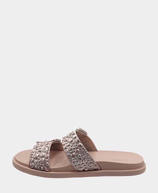 Metallic Textured Band Sandal view 2