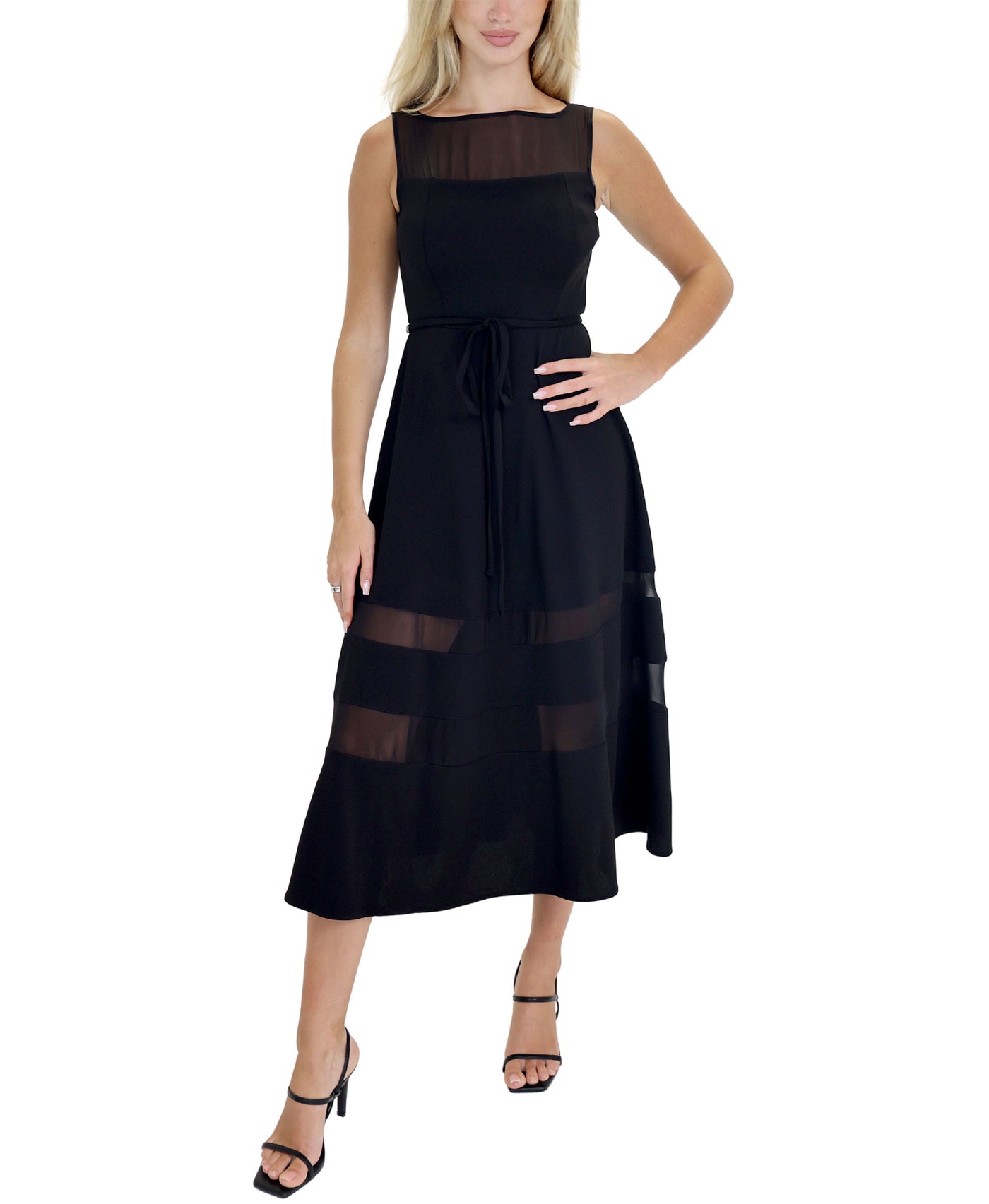 Mesh Detail Maxi Dress view 1