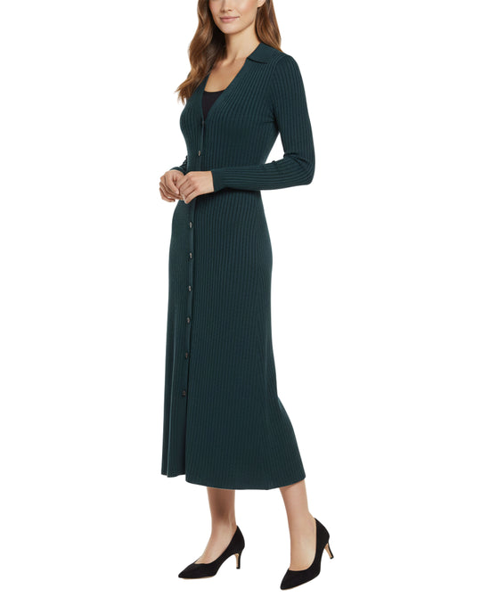 Knit Ribbed Midi Dress view 