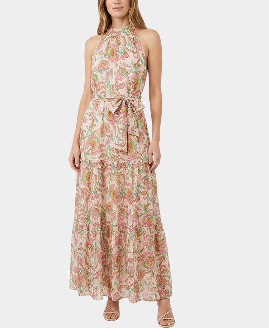 Printed Halter Maxi Dress view 1