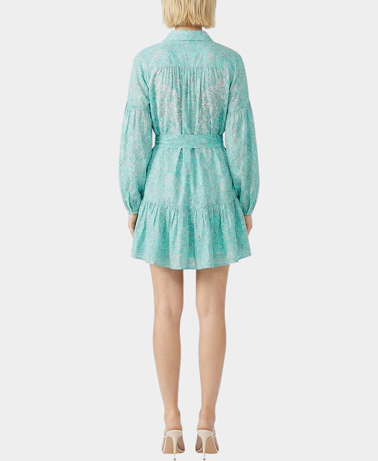 Printed Dress w/ Sequins view 2