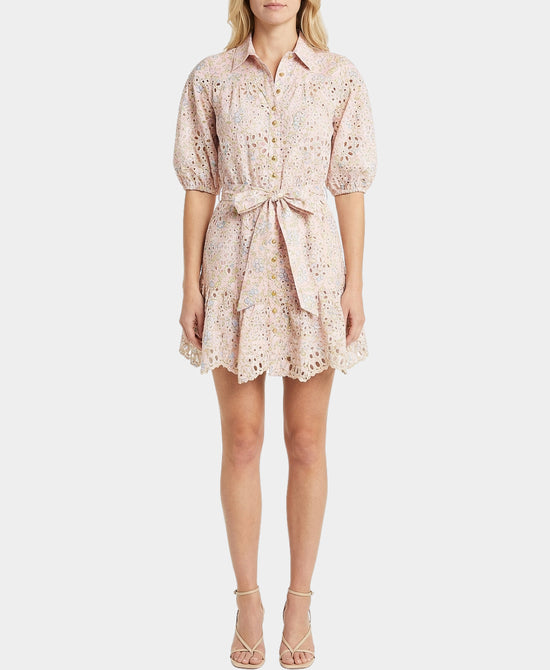 Eyelet Printed Dress view 1