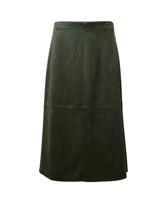 Faux Suede Midi Skirt view 