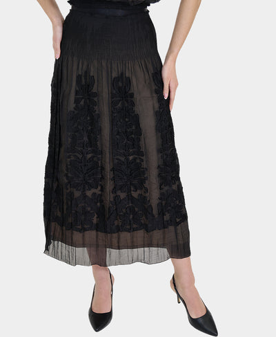 Jacquard Midi Skirt