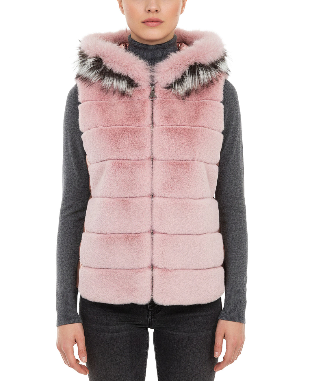 THINKFUR シンクファー long w vest ピンク スタイリストも注目！『THINKFUR（シンクファー）』の今年っぽい