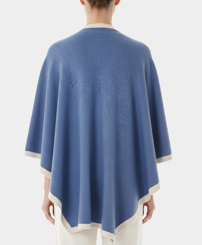 Wool Wrap w/ Fur Trim image 2