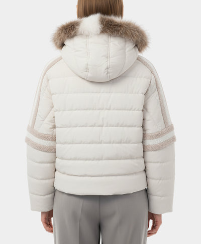 Shearling Jacket w/ Fox Fur Trim Hood image 2