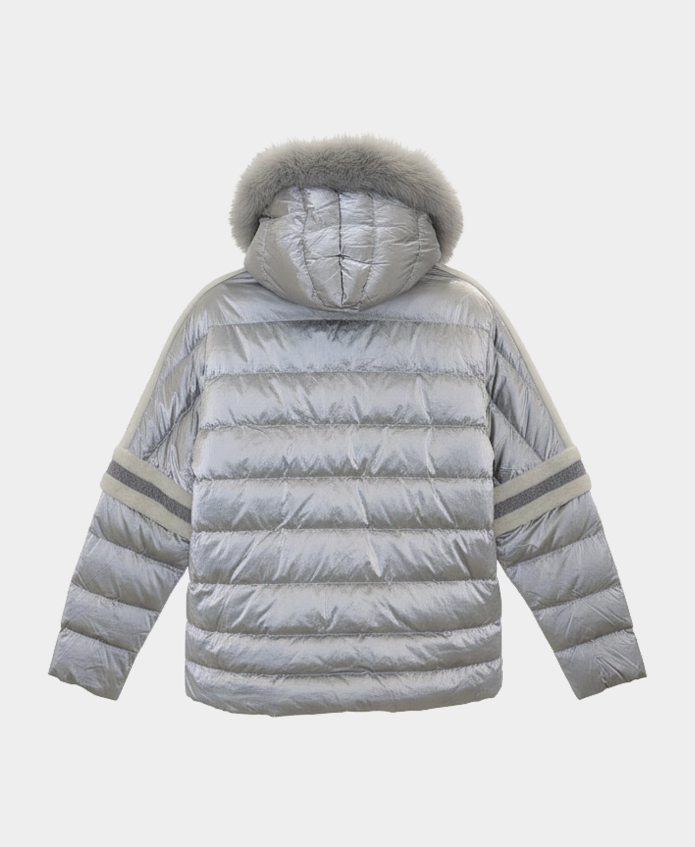 Shearling Jacket w/ Fox Fur Trim Hood view 3